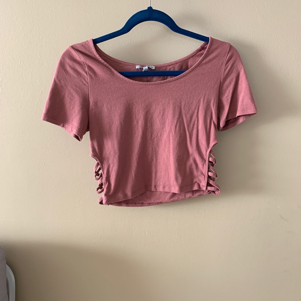 Pink crop top
